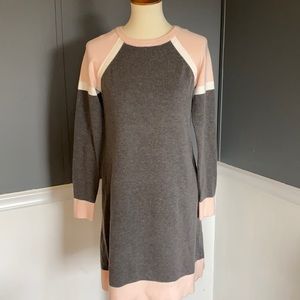 JH Pink & Gray Super Cute Sweater Dress